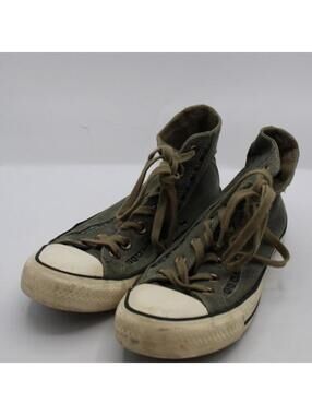 Converse Chuck Taylor All Star High Top Sneakers Army Green Studded Women Size 7